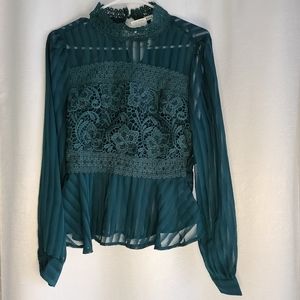 🆕️ Esmerald Green Long Sleeve Blouse
